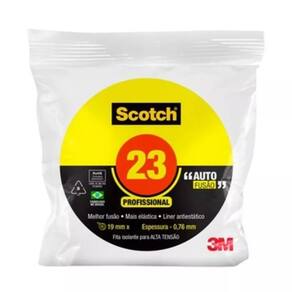 Fita Elétrica De Alta Tensão Scotch 23 3M - 10 Metros