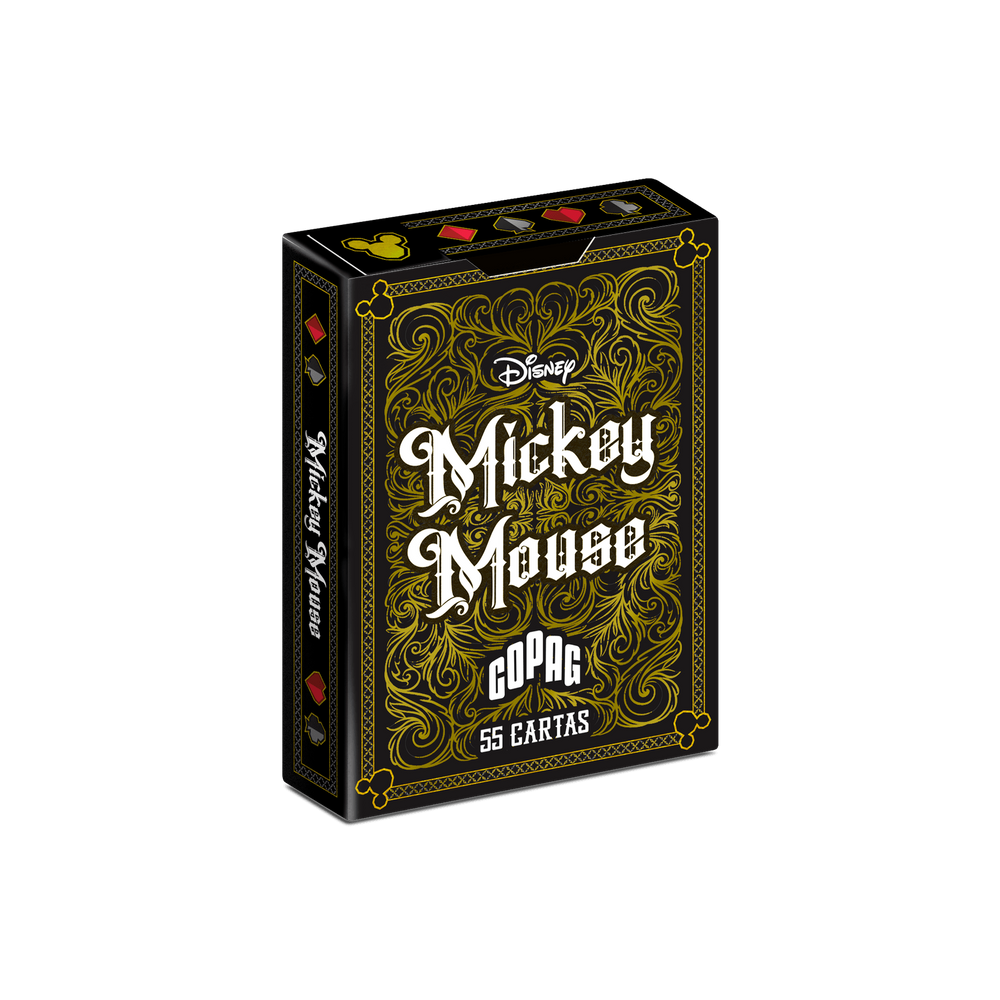Baralho Mickey Preto e Dourado - Copag