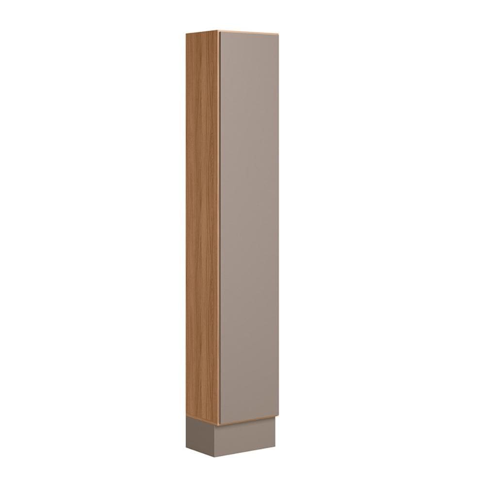 Paneleiro Acacia 219cm com 1 Porta 4 Prateleiras e Rodape