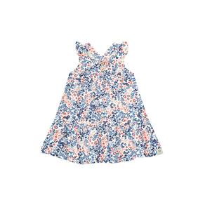 Vestido Em Cotton Infantil Menina Estampado Natural Mundi