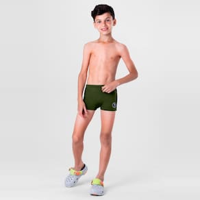Sunga Infantil Menino em Malha Uv - Verde - Brandili