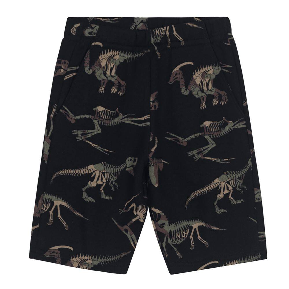 Bermuda Básica Infantil Menino Estampada Dinossauro - Brandili