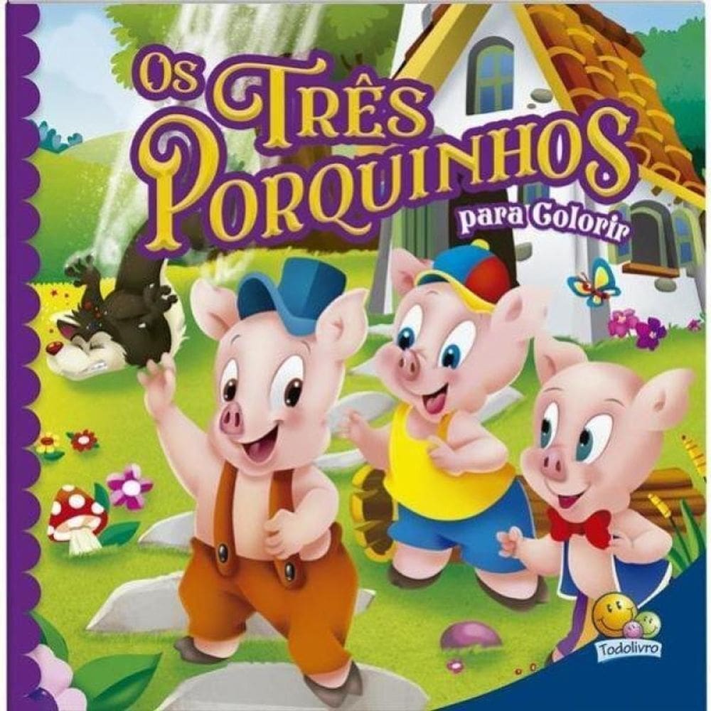 Contos Clássicos Para Colorir: Três Porquinhos, O