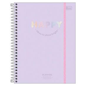 Planner Semanal 2026 Esp M7 80Fls Happy Lilás Tilibra