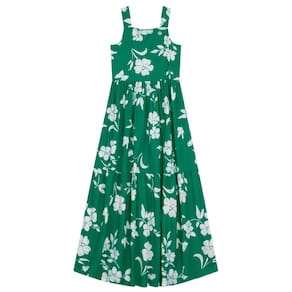 Vestido longo infantil menina de flores Brandili