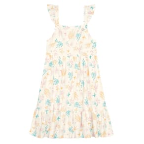 Vestido infantil menina jardim de borboletas Brandili