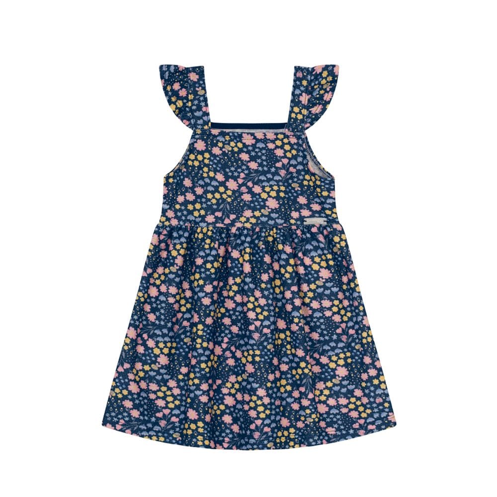 Vestido bebê menina de florzinhas Brandili Baby