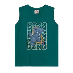 Regata Infantil Menino Dinossauro Verde Brandili