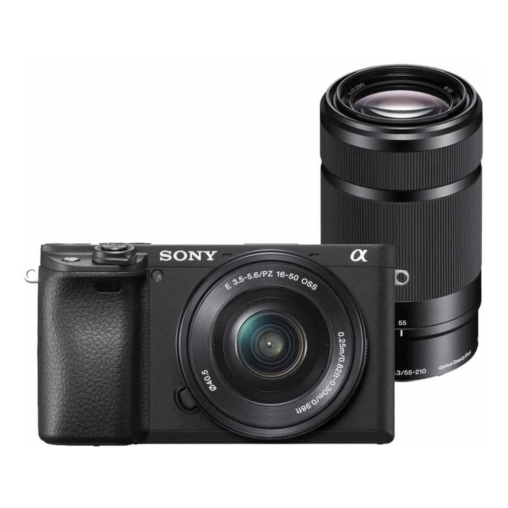 Câmera Sony A6400 Mirrorless Com Lente 16-50Mm + 55-210Mm