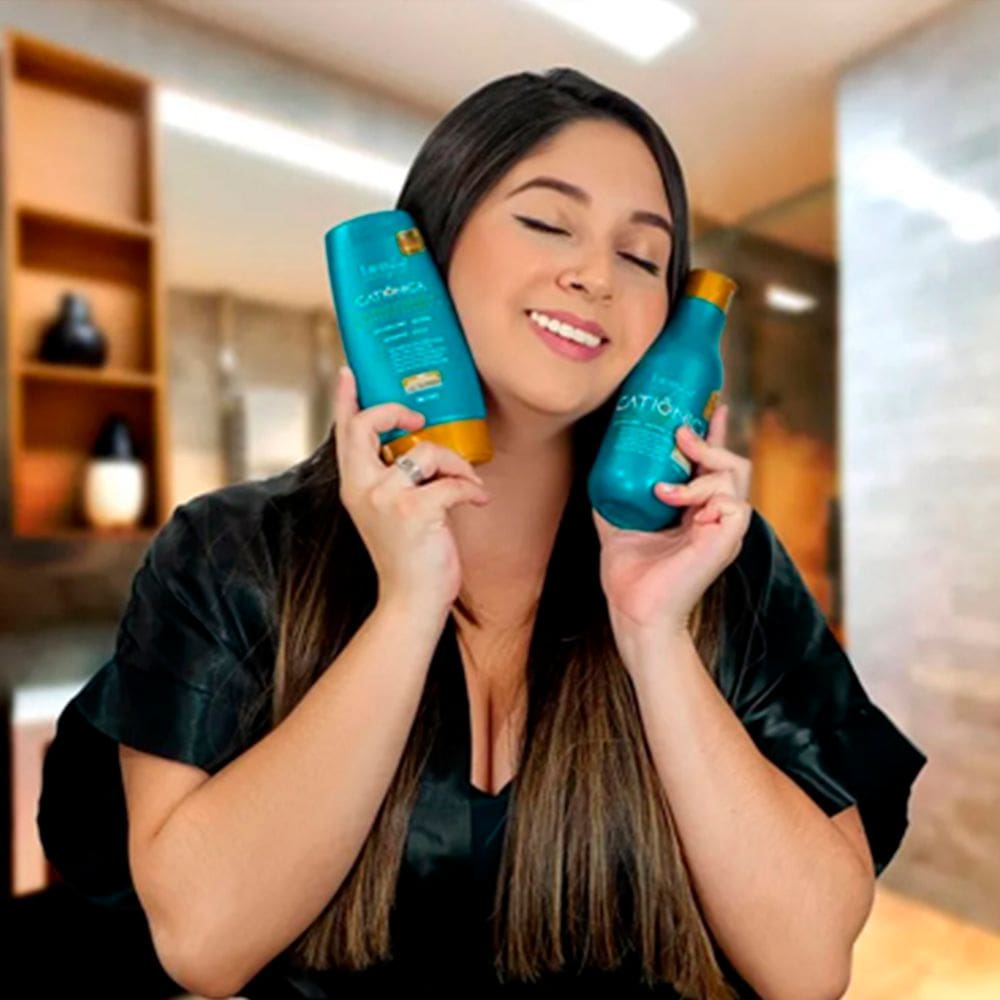 Kit Shampoo e Mascara Capilar Catiônica Forever | Casas Bahia