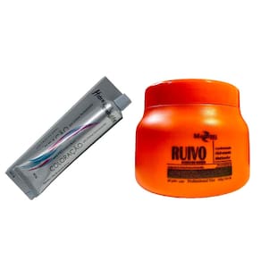 Kit Ruivo Acobreado 01 Tinta 8.44 e 01 Mascara 250g Mairibel