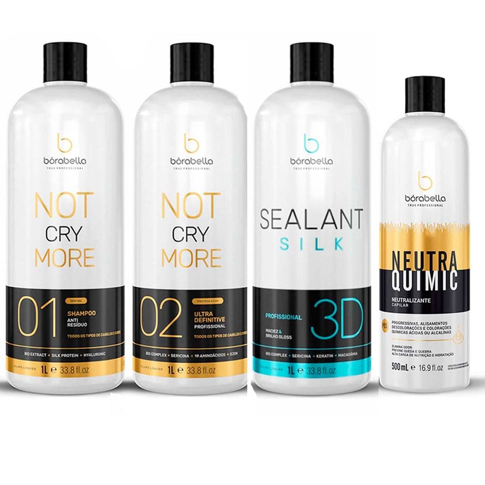 Kit Progre Not Cry More Sealant 3D Neutraquimic Borabella