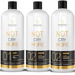 Kit Progressiva 1 Shampoo 2 Ativo Not Cry More Borabella