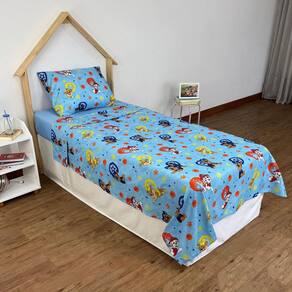 Jogo de Cama Patrulha Canina 2 Pçs Menino 100% Microfibra
