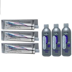 Kit Tinta Ruivo 8.44 03 Coloração, 03 OX 40 90ml Mairibel