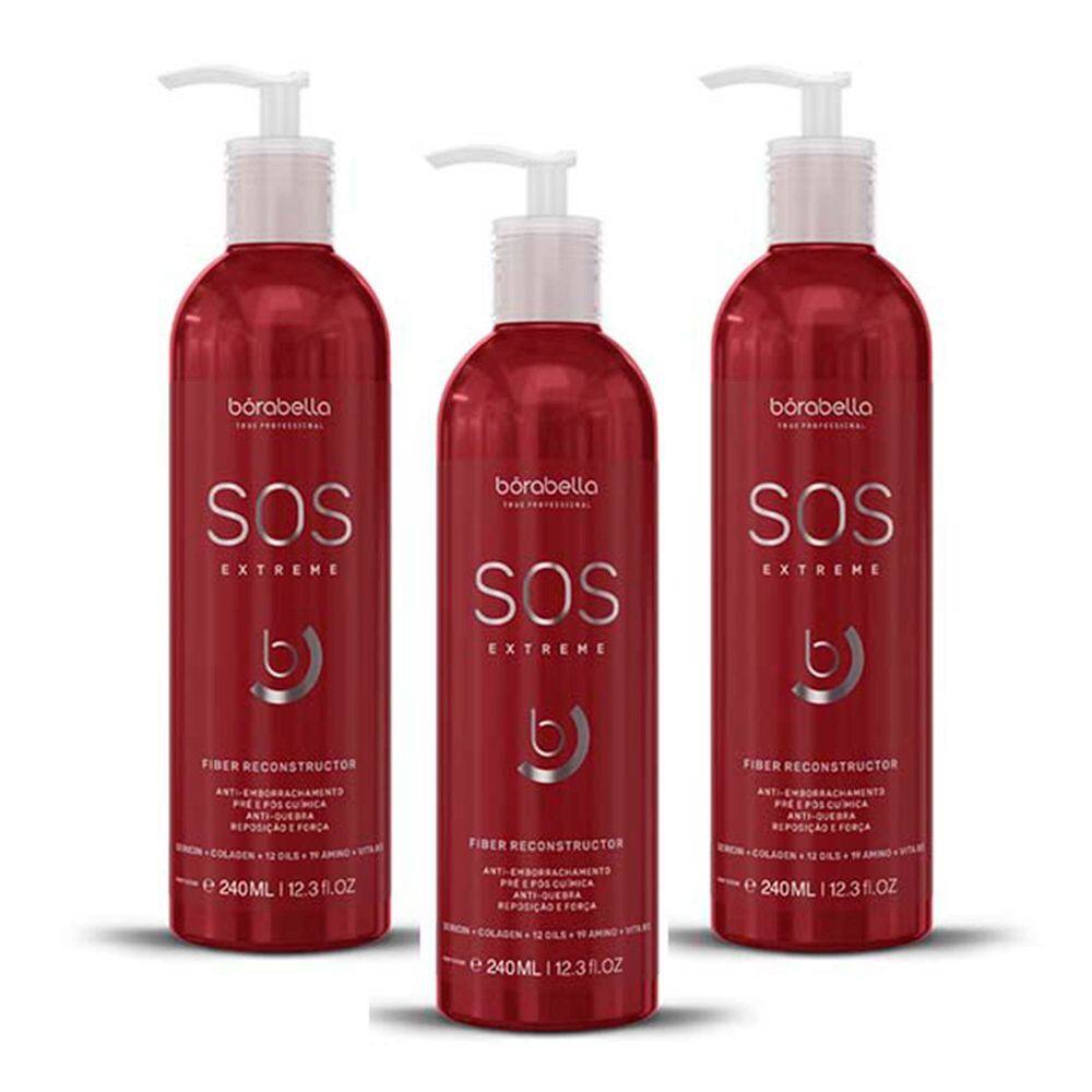 Kit 03 S.O.S Extreme Anti-Emborrachamento Borabella 240ml