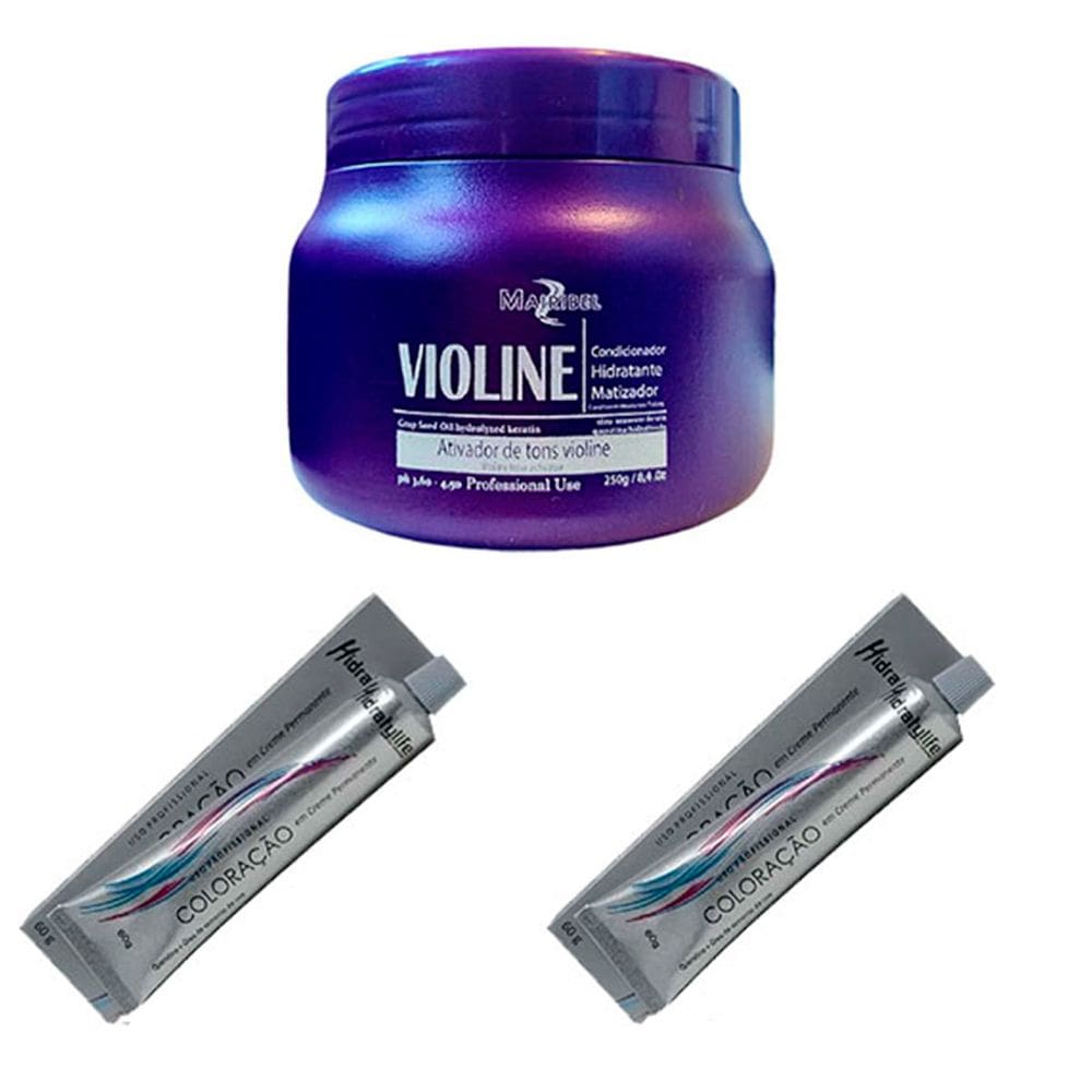 Kit Violine 01 Mascara 250g e 02 Coloração Nº66.226 Mairibel
