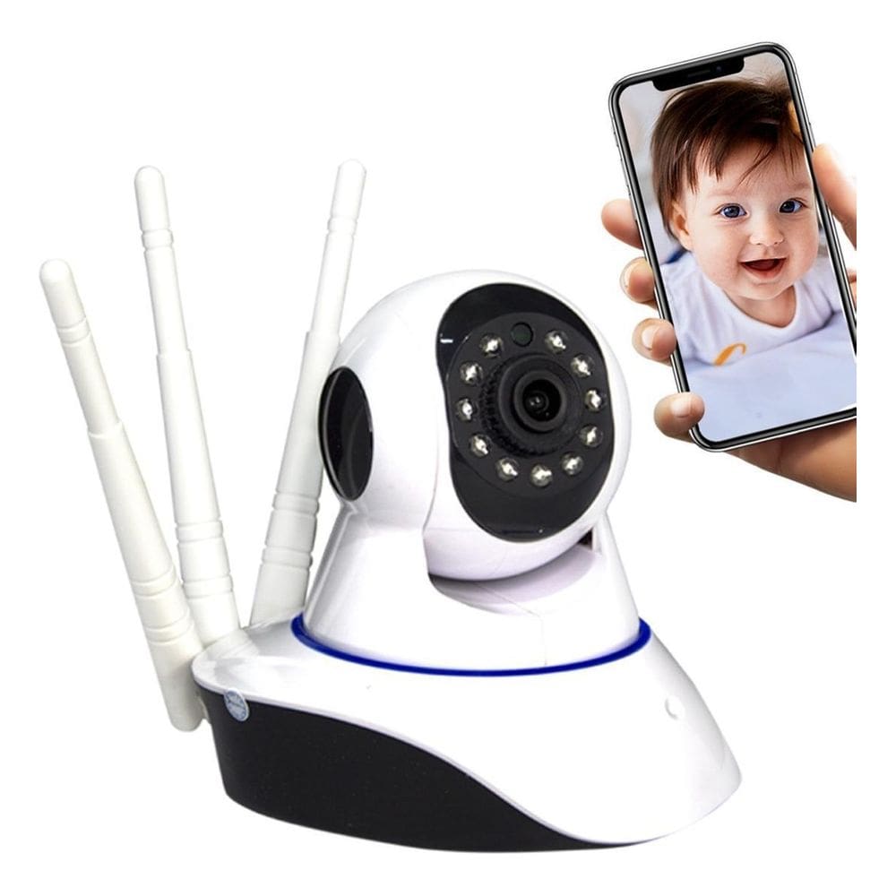 Baba Eletrônica Wifi Câmera Visão Noturna Microfone Homologa
