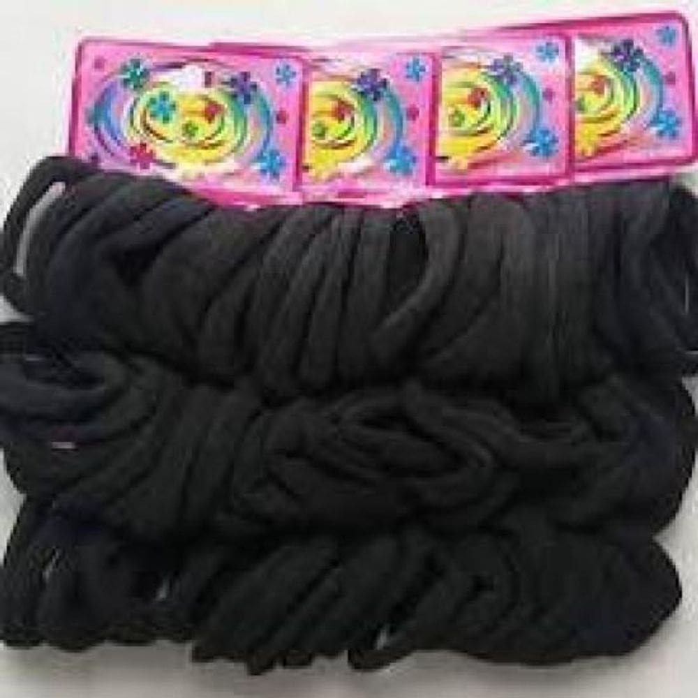 Elástico Cabelo Rabicó Xuxinha Pacote 72 Peças Preta C/ 06 P