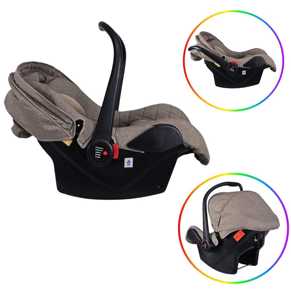 Cadeira Carro Bebê Conforto Grupo 0+ Aconchego Marrom Grena