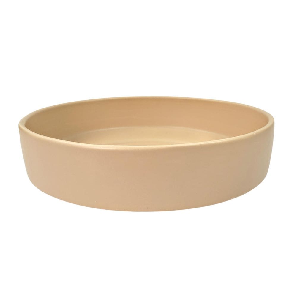 Centro De Mesa Decorativo Bege Equibana Cerâmica Vaso 27Cm