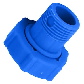 Válvula de Drenagem para Piscina Inflável Estrutural Adaptador Mangueira Azul