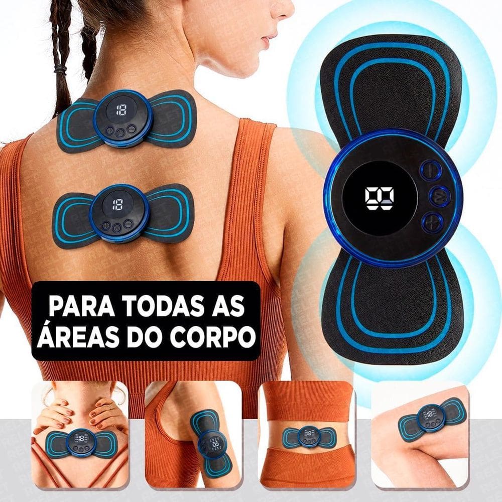 Massageador Eletroterapia Ems Cervical Perna Lombar Abdomên