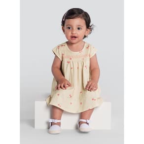 Vestido Bebê Menina De Cerejinhas Brandili Baby