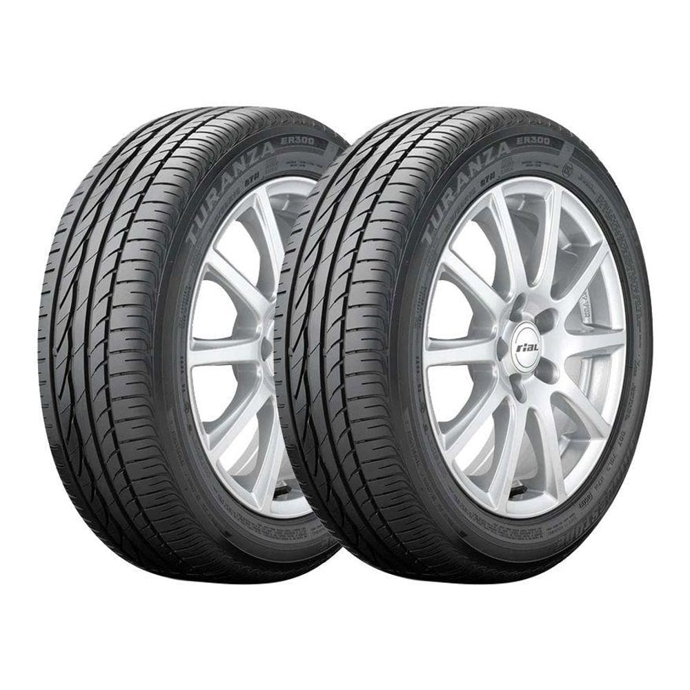 Kit 2 Pneus Bridgestone Aro 16 205/55R16 Turanza ER300 Run Flat 91W