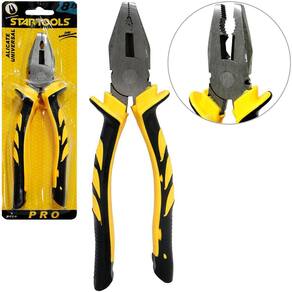 `Alicate Universal 8```` Cabo Emborrachado Amarelo/Preto Pro Na`