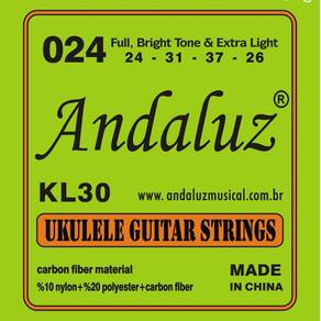 Encordoamento Ukulele Soprano E Concert Andaluz Kl30