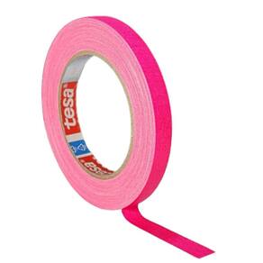 Fita Tecido Gaffer Tape Tesa 12Mm X 25M Rosa Fluorescente
