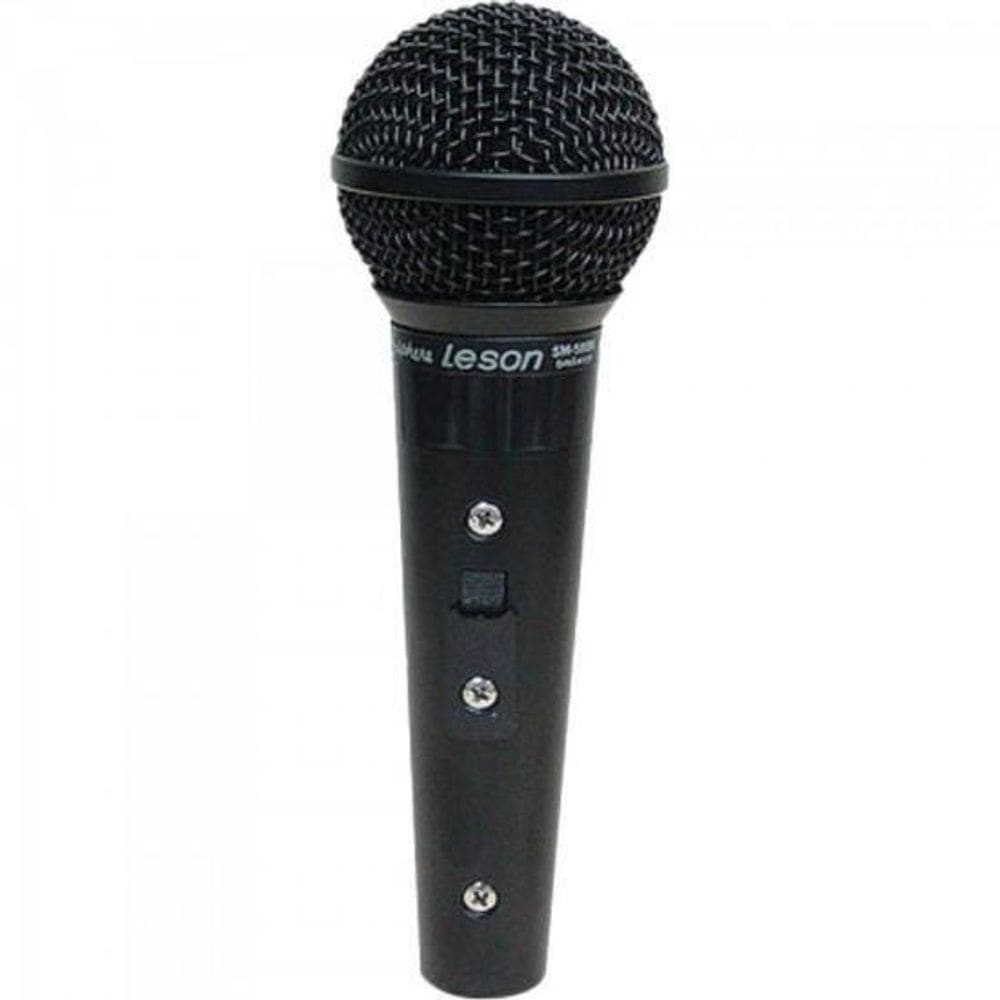 Microfone Vocal Profissional Sm-58 P4 Preto Leson Homologaçã