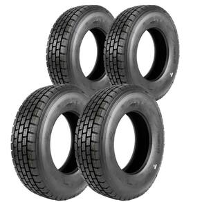 Kit 4 Pneus 275/80R22.5 Borrachudo 18 Lonas 149/146L Robusto B4 Xbri