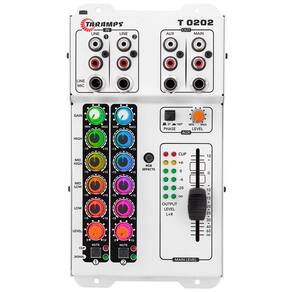 Mesa de Som Taramps T0202 2 Canais USB LED RGB