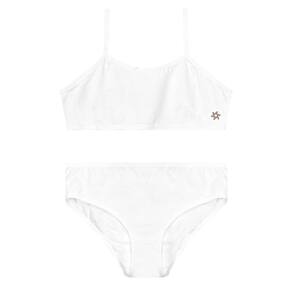 Kit Infantil Menina Calcinha Brandili Branco