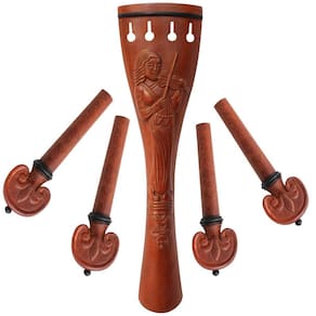 Estandarte Violoncelo 4/4 Kit Boxwood Entalhado Madeira Qu