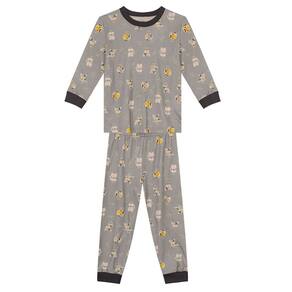Pijama infantil menino de bichinhos Brandili Cinza