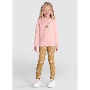 Conjunto Infantil Menina Charmoso Brilhante Brandili
