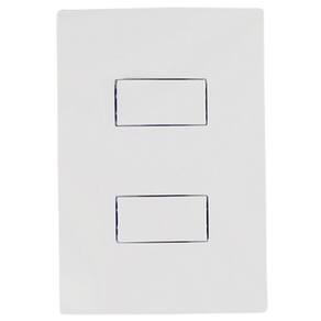 Conjunto Interruptor Simples Duplo Branco I9 9418 Ilumi