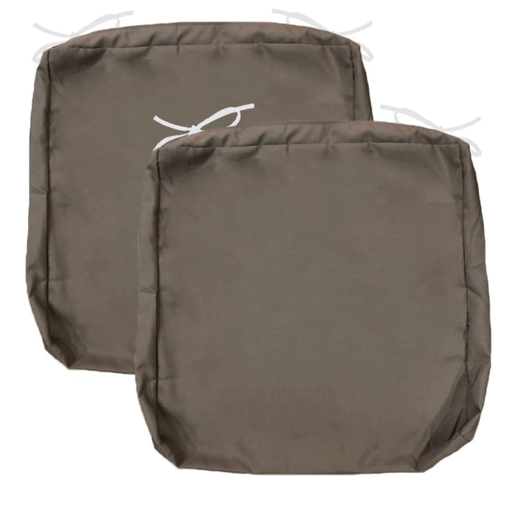 Capa de almofada de pátio FLYMEI Waterproof 50x50x5cm Taupe, pacote com 2