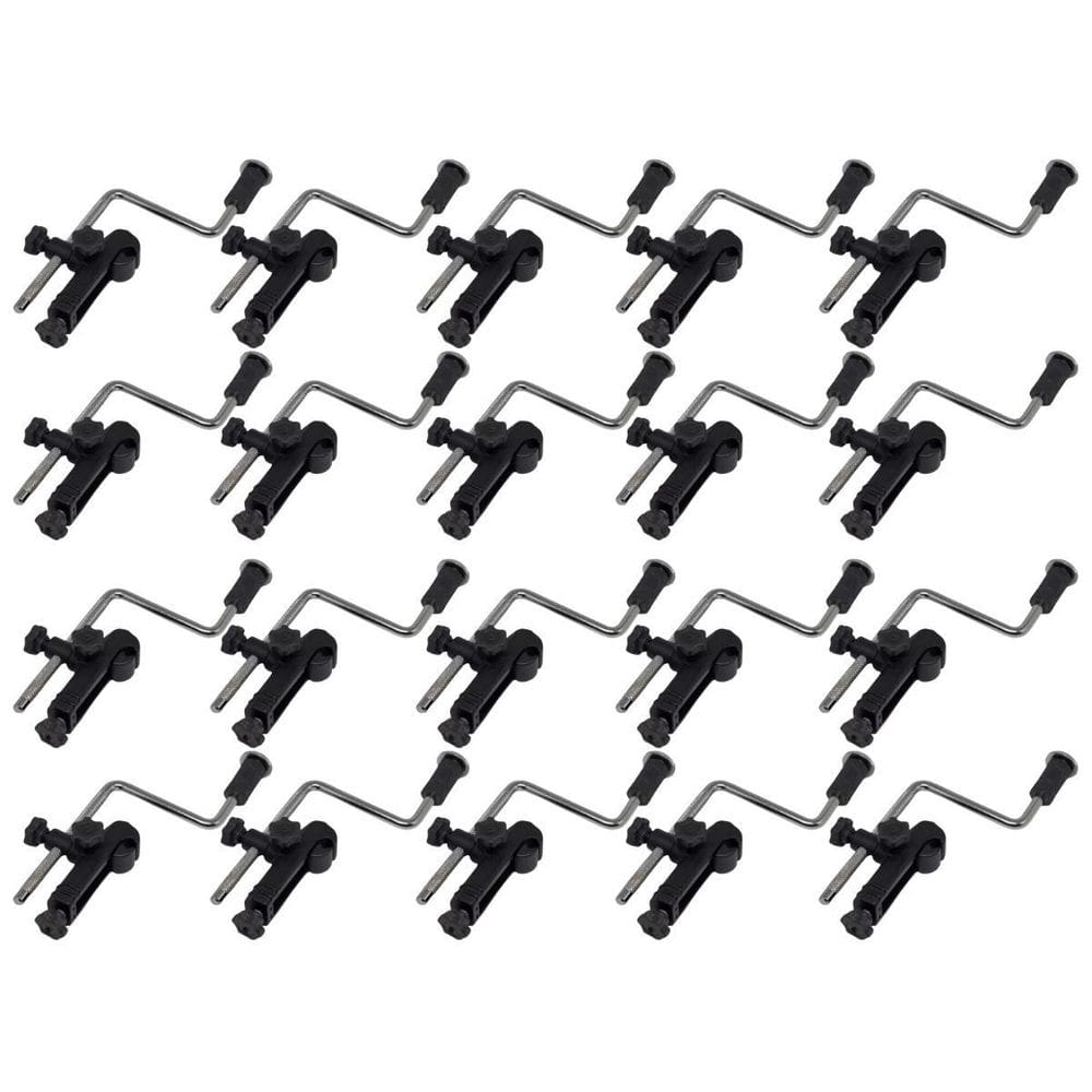 Kit 20 Clamp Suporte De Microfone Percussão Estilo Garra Lp