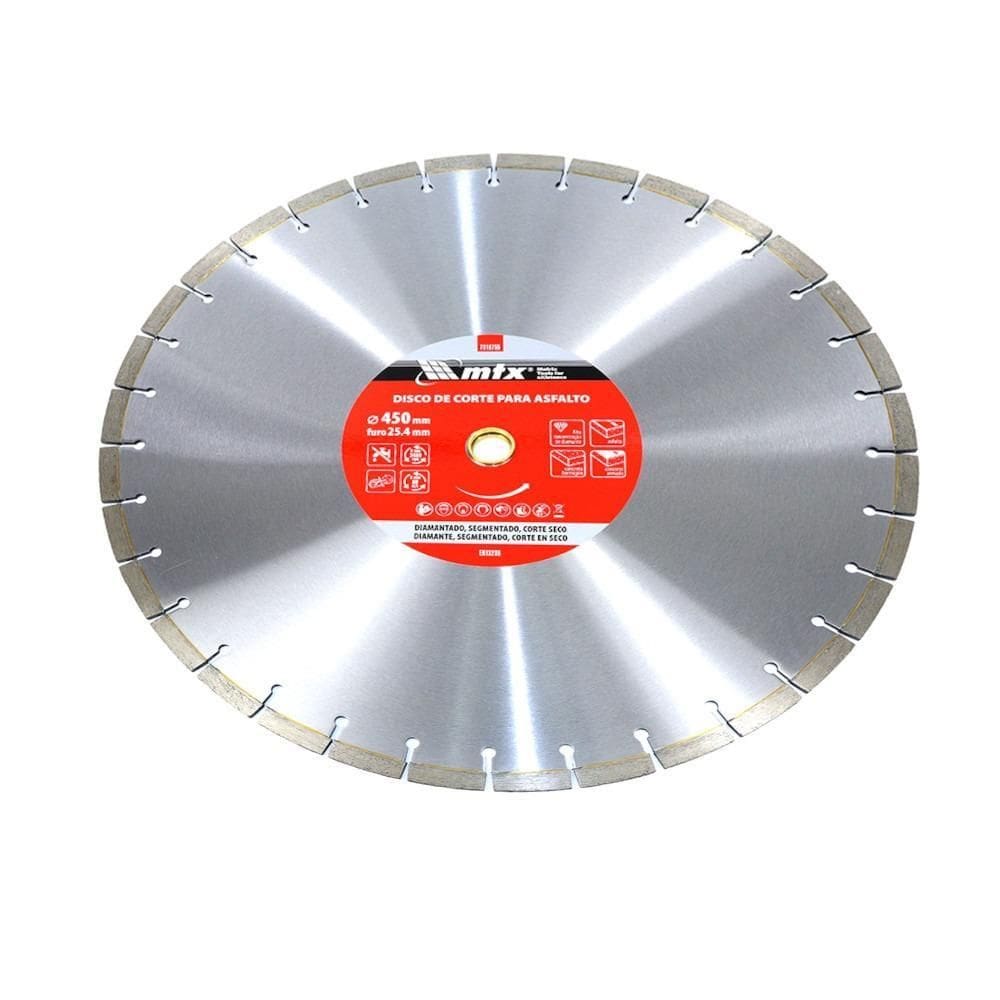 Disco Diamantado Segmentado 450 Mm Asfalto E Concreto Mtx