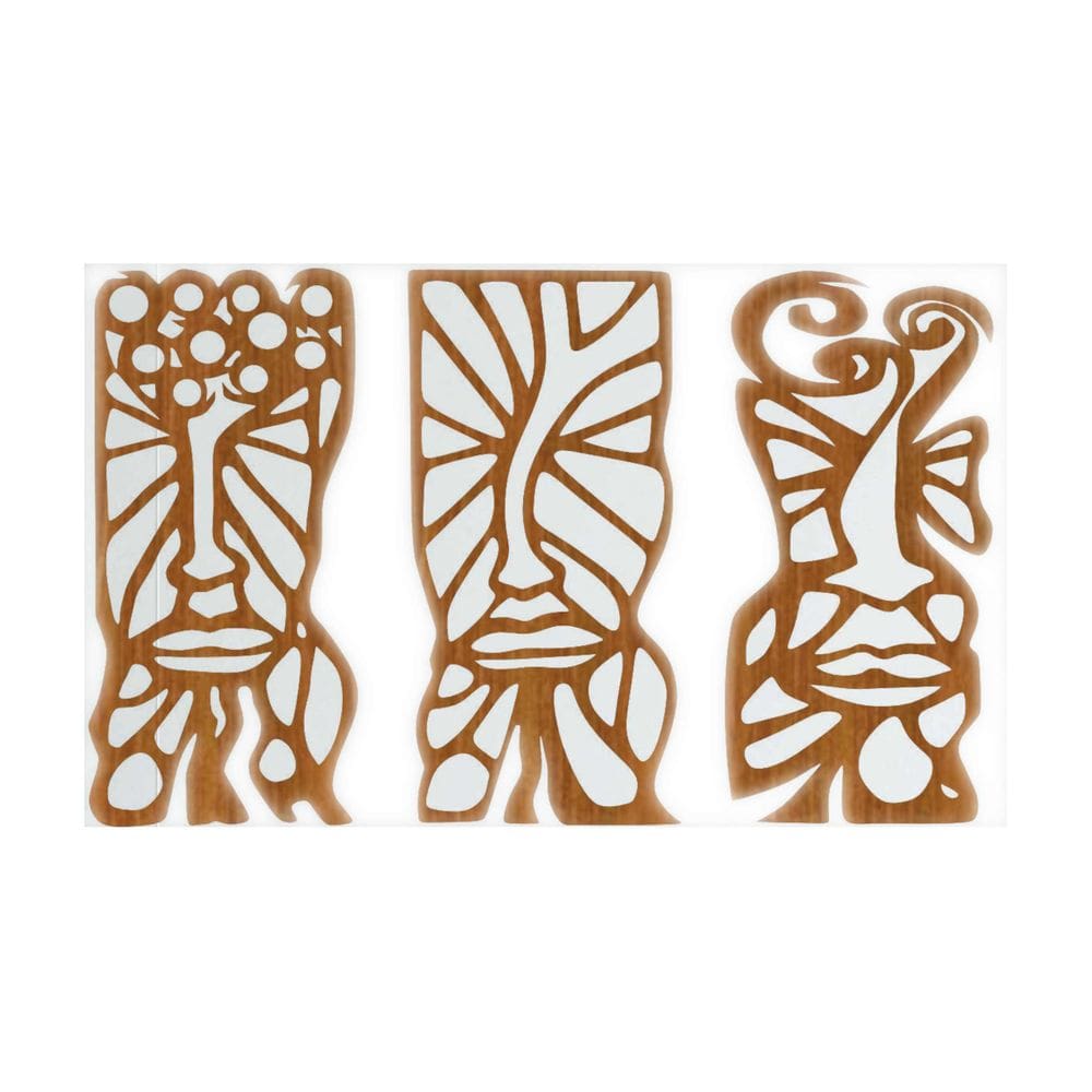 Quadro Decorativo Carvalho Mdf Trio Essência Face 40X20Cm