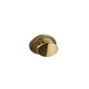 Puxador Beetle Com Base Granada Gold Escovado Zen Design