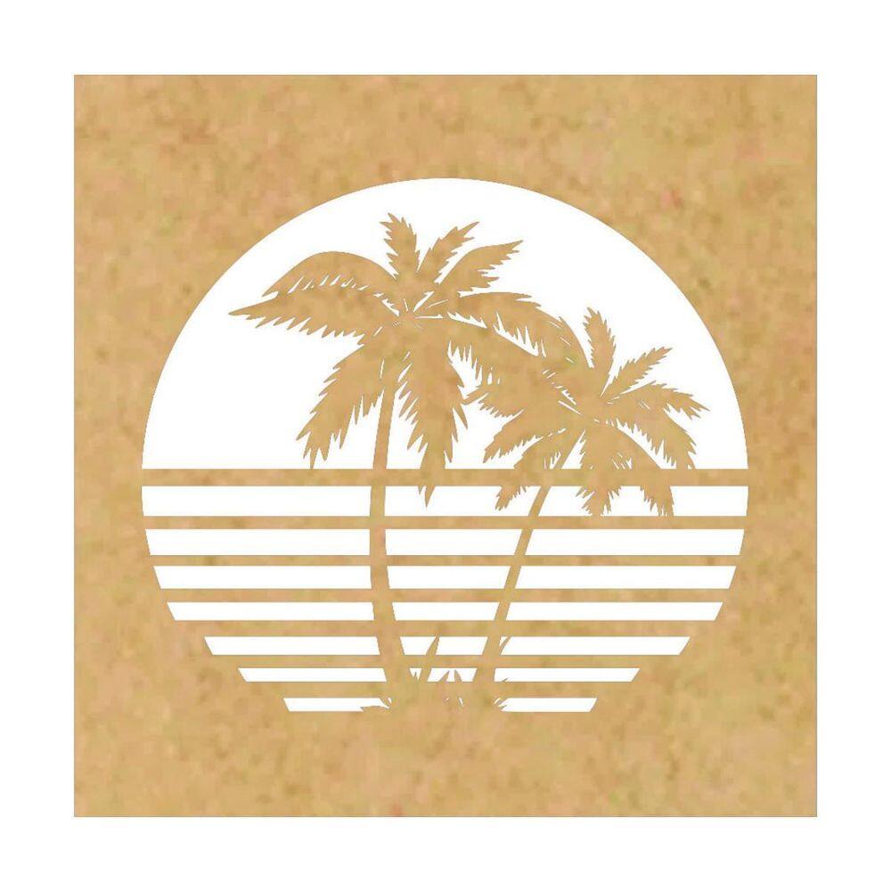 Quadro Decorativo Mdf Cru Ilha 40X20Cm