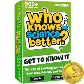 Family Card Trivia Game QUOKKA Quem sabe melhor? Ciência