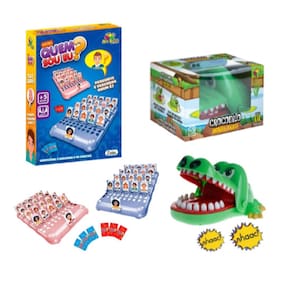 Jogo Quem Sou Eu + Jogo Croc Croc Crocodilo Morde Dedo Jacaré