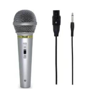 Microfone Locutor Mão Dinâmico Karaoke P10 Microfoni Homolog
