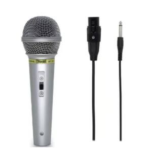 Microfone Locutor Mão Dinâmico Karaoke P10 Microfoni Homolog